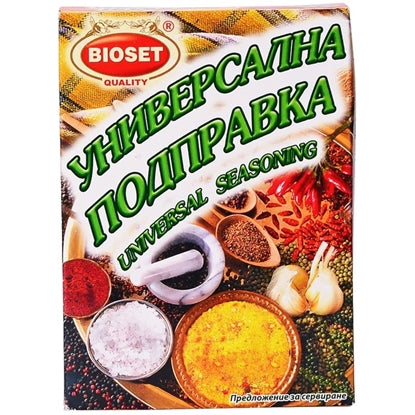 ПОДПРАВКА УНИВЕРСАЛНА БИОСЕТ 70ГР*6*10/КУТ