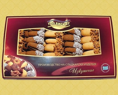 СЛАДКИ ДОМИНО АСОРТИ 0.250КГ ТОП БИСКИТ