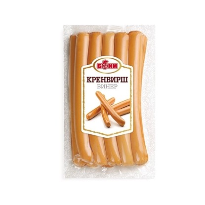 КРЕНВИРШ ВИНЕР  БОНИ 400ГР.*12БР. ВАКУУМ - ЦЕНА ЗА БР.