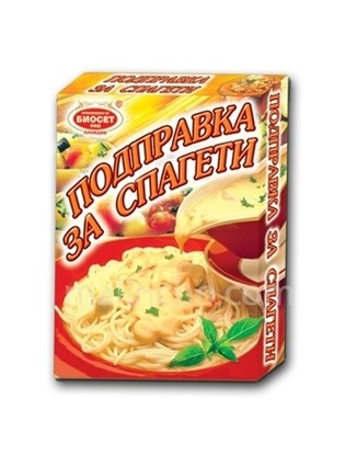 ПОДПРАВКА ЗА СПАГЕТИ БИОСЕТ  60ГР*6*10/КУТИЯ