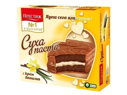 ПРЕСТИЖ СУХИ ПАСТИ С КРЕМ ВАНИЛИЯ 300ГР.*12БР.