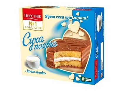 ПРЕСТИЖ СУХИ ПАСТИ С МЛЕЧЕН КРЕМ 300ГР.*12БР.