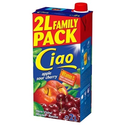 СОК ЧАО ЯБЪЛКА И ВИШНА 2Л.*6БР.