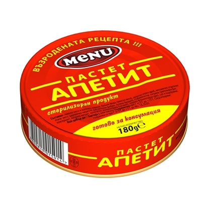 ПАСТЕТ АПЕТИТ МЕНЮ 180 ГР.