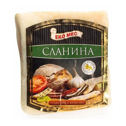СОЛЕНА СЛАНИНА БЕЗ КОЖА ВАКУУМ ЕКО МЕС-ЦЕНА ЗА КГ.
