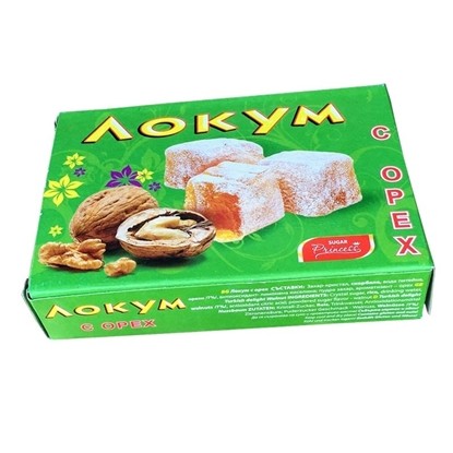 ЛОКУМ С ОРЕХОВА ЯДКА 140ГР.*40БР. СПАРТАК