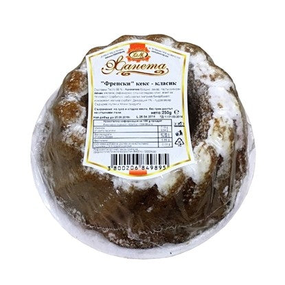 ФРЕНСКИ КЕКС 250ГР. КЛАСИК ТАРЕЛКА ЖАНЕТА