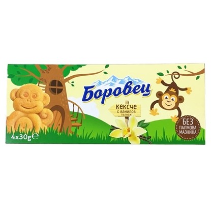 КЕКСЧЕ БОРОВЕЦ 120ГР.*16БР. ВАНИЛИЯ