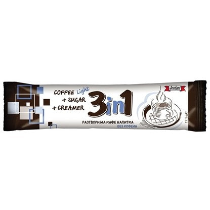 РАЗТВОРИМО КАФЕ ДЖОРДАНИ  3in1 БЕЗ КОФЕИН 20БР.*17,5ГР. - ЦЕНА ЗА КУТИЯ