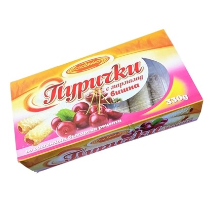 ПУРИЧКИ С МАРМАЛАД ВИШНА 330ГР. СЛАВЯНКА