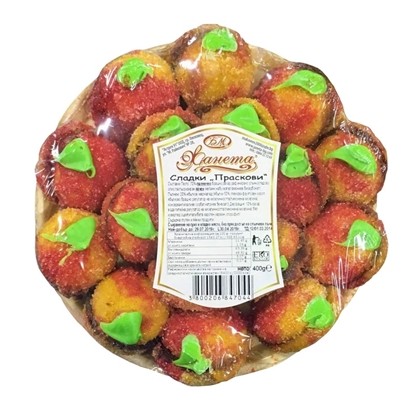 СЛАДКИ ПРАСКОВИ  ЖАНЕТА 400ГР.*6БР.