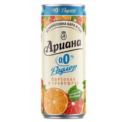 АРИАНА РАДЛЕР ПОРТОКАЛ И ГРЕИПФРУТ 330МЛ. КЕН