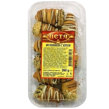 ФУНИЙКИ С КРЕМ 260ГР.24БР. ПЕТЯ