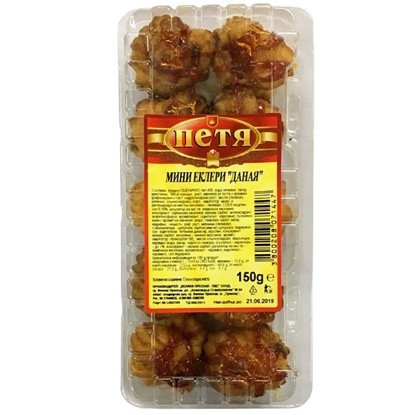 МИНИ ЕКЛЕРИ 150ГР.*20БР. ДАНАЯ