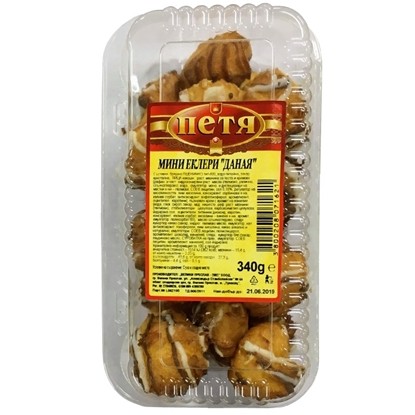 МИНИ ЕКЛЕРИ ДАНАЯ 340ГР.*8БР. ПЕТЯ