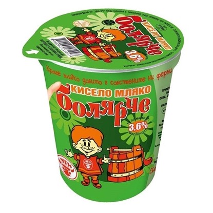 КИСЕЛО МЛЯКО 3,6% БОЛЯРЧЕ 400ГР. *12БР.