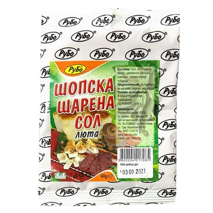 ЛЮТА ШОПСКА ШАРЕНА СОЛ 40ГР.*20БР. РУБО