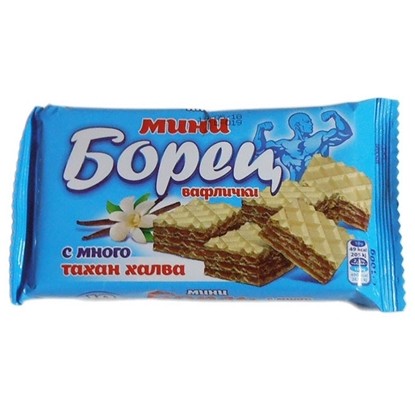 МИНИ ВАФЛИ БОРЕЦ 100ГР.*12БР.