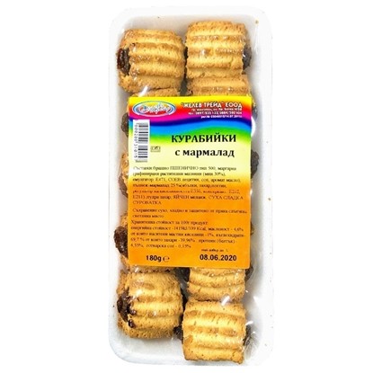 КУРАБИЙКИ С МАРМАЛАД 180ГР. ЖЕЛЕВ