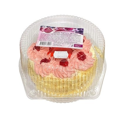 МИНИ ТОРТА С ЯГОДИ 450ГР.*6БР.