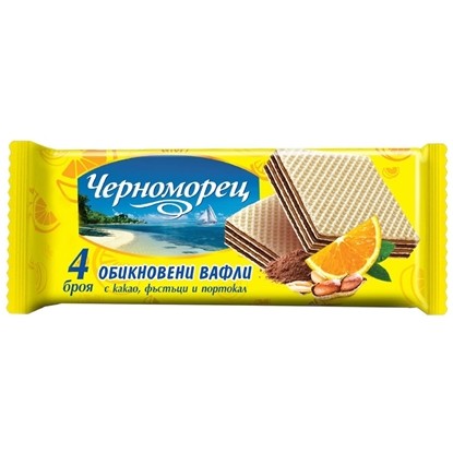 ОБИКНОВЕНИ ВАФЛИ ЧЕРНОМОРЕЦ 4-КА 105ГР.*30БР.