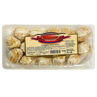 СЛАДКИ ОРЕХЧЕТА 230ГР.*16БР. СИ ПИ ГРУП /СРОК 30ДНИ/