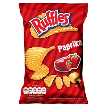 ЧИПС RUFFLES 140ГР.*21БР. ПАПРИКА