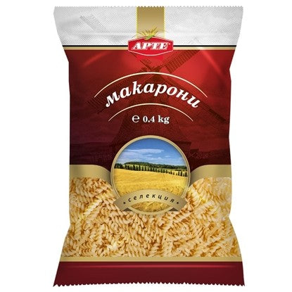 МАКАРОНИ СПИРАЛА 400ГР.*25БР. АРТЕ