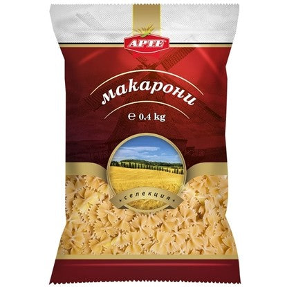 МАКАРОНИ ФАРФАЛЕ 400ГР.*25БР. АРТЕ