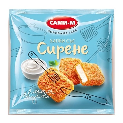 ПАНИРАНИ ХАПКИ СЪС СИРЕНЕ 400ГР.*15БР. САМИ-М