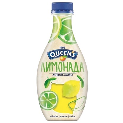 ЛИМОНАДА КУИНС ЛИМОН+ЛАЙМ 400МЛ.*12БР.