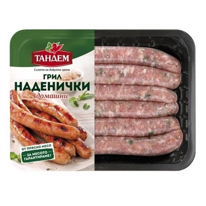 ДОМАШНИ ГРИЛ НАДЕНИЧКИ 400ГР.*6БР. ТАНДЕМ-ЦЕНА ЗА ТАРЕЛКА
