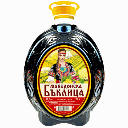 МАКЕДОНСКА БЪКЛИЦА ЧЕРВЕНО ВИНО 2Л*4БР. КАРНОБАТ