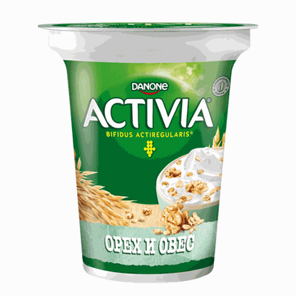 АКТИВИА ПЪЛНОЗЪРНЕСТА ОРЕХИ И ОВЕС 280ГР.*12БР. ДАНОН