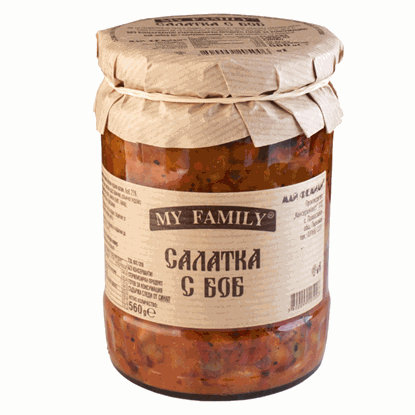 САЛАТКА С БОБ 560ГР.*6БР. MY FAMILY