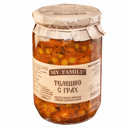 ТЕЛЕШКО С ГРАХ 680ГР.*6БР. MY FAMILY