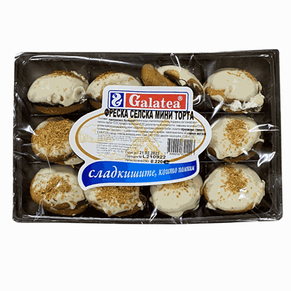 ФРЕНСКА СЕЛСКА МИНИ ТОРТА 220ГР.*12БР. ГАЛАТЕЯ