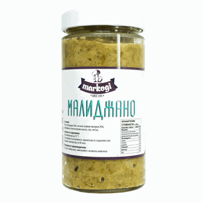 МАЛИДЖАНО /ПАТЛАДЖАН, ЧУШКИ, ЧЕСЪН И СОЛ/ 480ГР.*6БР. МАРКОГИ