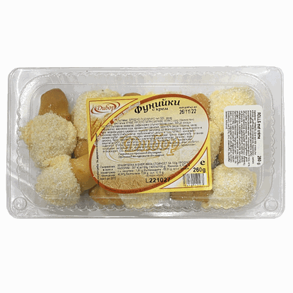 ФУНИЙКИ С КРЕМ 260ГР.*20БР. ДИБОР