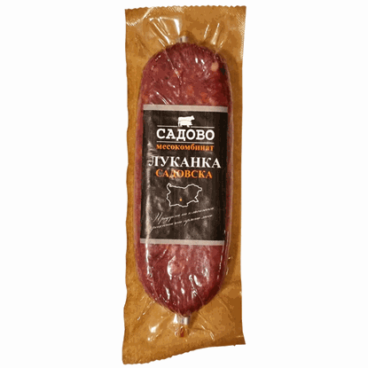 ЛУКАНКА САДОВСКА ОКОЛО 200ГР.МЕСОКОМБИНАТ САДОВО-ЦЕНА ЗА КГ.
