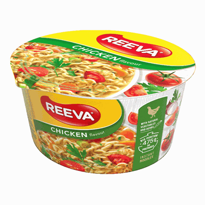 СПАГЕТИ REEVA /РОЛТОН/ С ПИЛЕ 75ГР.*24 БР. КУПА