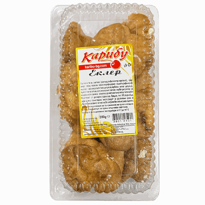 ЕКЛЕР С КРЕМ 250ГР.*7БР. КАРИБУ