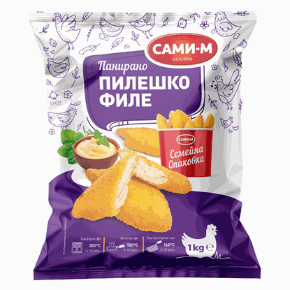 ПАНИРАНО ПИЛЕШКО ФИЛЕ 1КГ.*6БР. САМИ-М