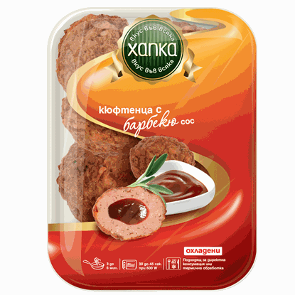 ХАПКА СГОТВЕНИ КЮФТЕНЦА С БАРБЕКЮ СОС 220ГР.*12БР. ПИКАНТ
