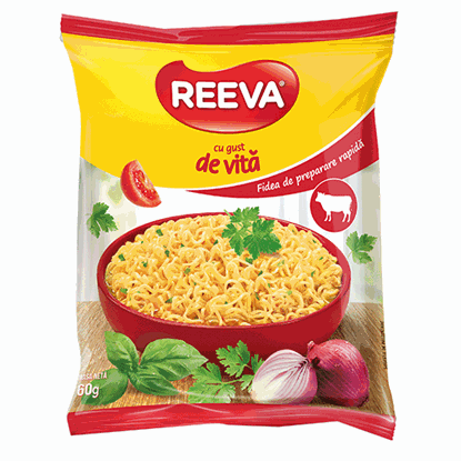 СПАГЕТИ REEVA /РОЛТОН/ С ТЕЛЕШКО 60ГР.*60БР.