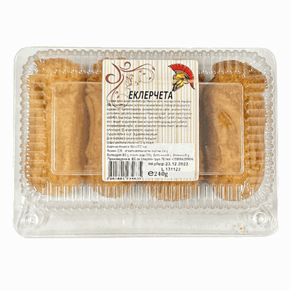 ЕКЛЕРЧЕТА 240ГР.*20БР. СПАРТАК - ЦЕНА ЗА БР.