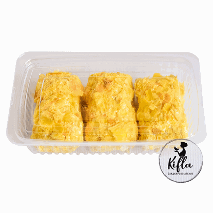 БУТЕР ДЕСЕРТ С КРЕМ И МАЛИНА 240ГР.*6БР. "КИФЛА"