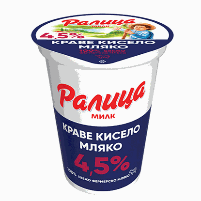 КИСЕЛО МЛЯКО 4.5% 400ГР.*12БР. РАЛИЦА МИЛК