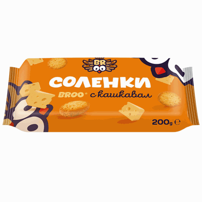 СОЛЕНКИ БРОО С КАШКАВАЛ 190ГР.*12БР.