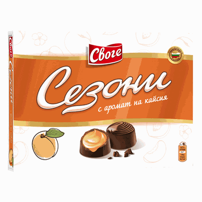 БОНБОНИ СЕЗОНИ 160ГР.*14БР. КАЙСИЯ